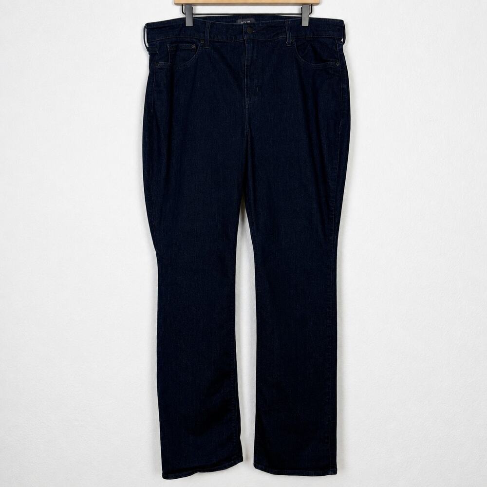 NYDJ Billie Mini Bootcut Dark Wash Jeans Stretch Women's Plus Size 18W
